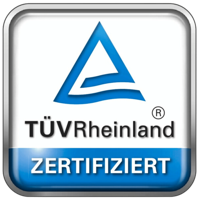 TÜV Rheinland zertifiziert