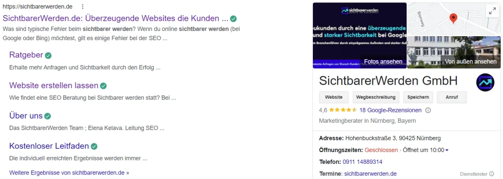 im internet gefunden werden google