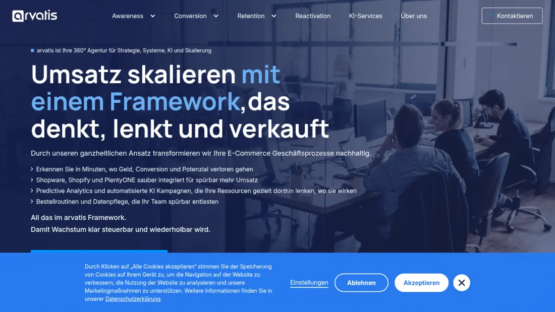 Arvatis Website