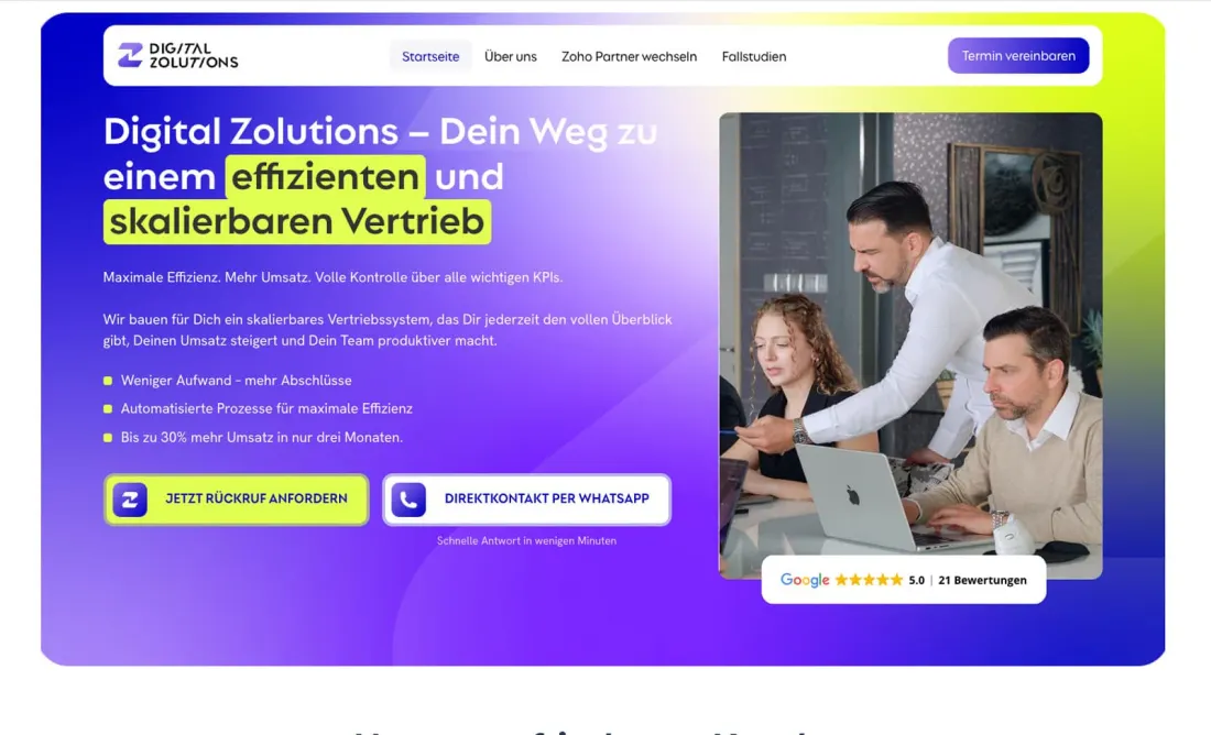 Digital Zolutions Website