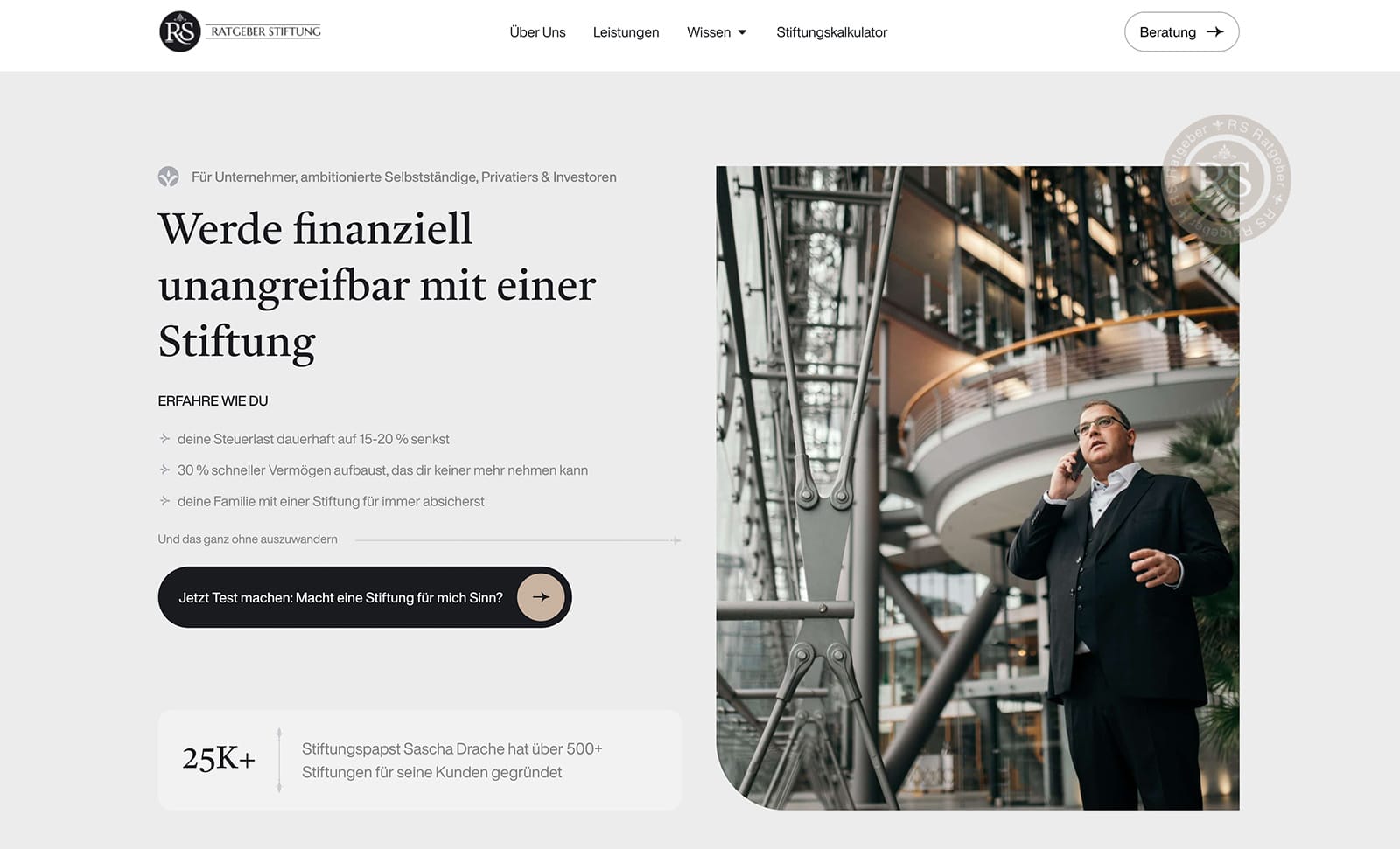 rs ratgeber stiftung homepage