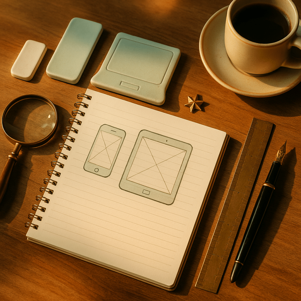 Konzept-Bild zum Glossar-Beitrag user experience mit photorealistischer Arbeitsplatz-Szene